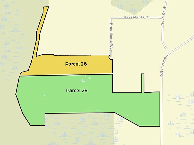 City utility JEA is reviewing service availability requests for two parcels in Westlake Industrial Park.