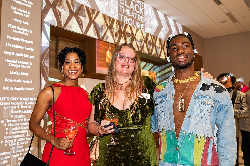 J. Faye Manselle, Darci Collins and Derrick Gobourne