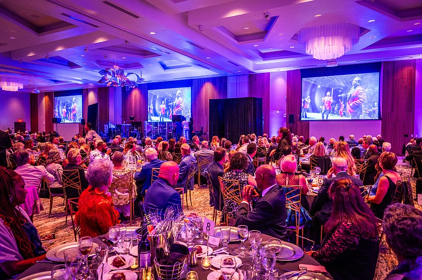 Attendees enjoy a performance during the Westcoast Black Theatre Troupe's 25th anniversary gala.