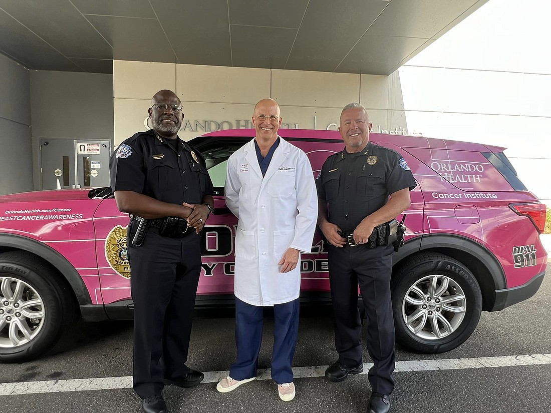 The Ocoee Police Department presented the check to Orlando Health earlier this month.