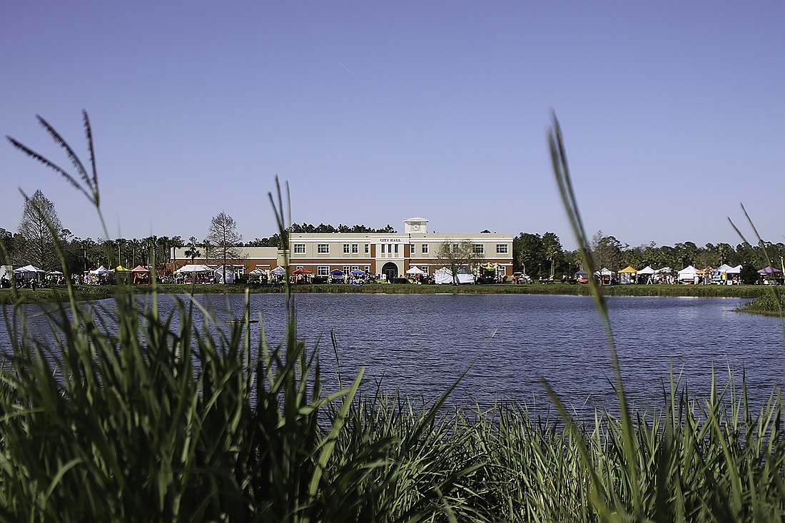 A view of Palm Coast City Hall from Central Park in Town Center. File photo by Christine Rodenbaugh