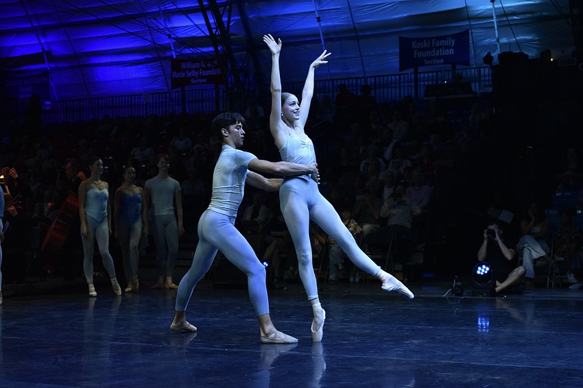 Ben Hannum and Riley Putnal of Sarasota Ballet Studio Company perform a selection from 