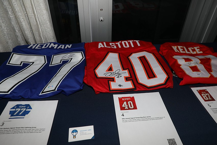 Silent auction items at the Selah Freedom gala, Light the Path to end trafficking