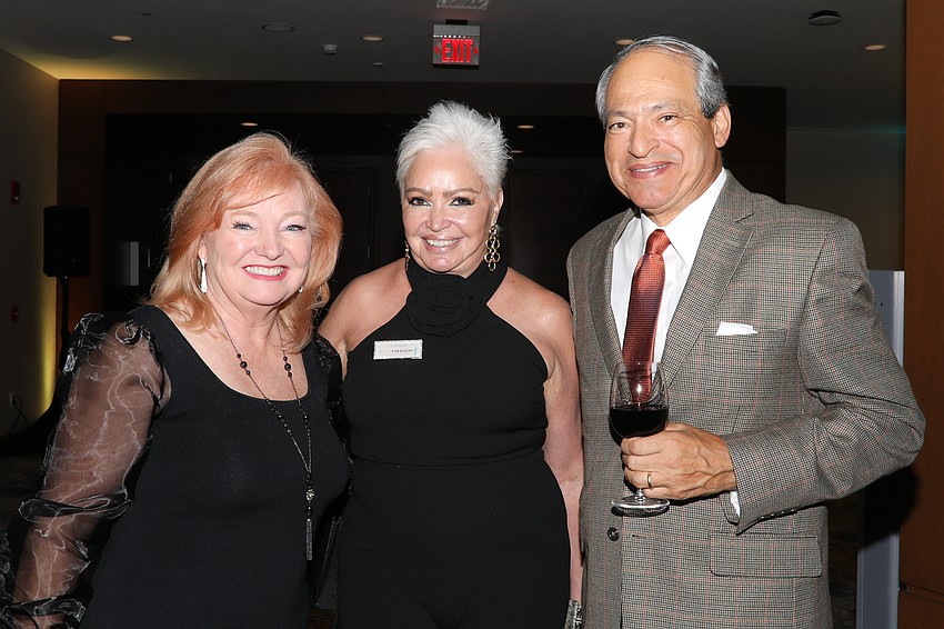 Brenda McGowan, Yvonne Lefevre and Leonard Giarrano