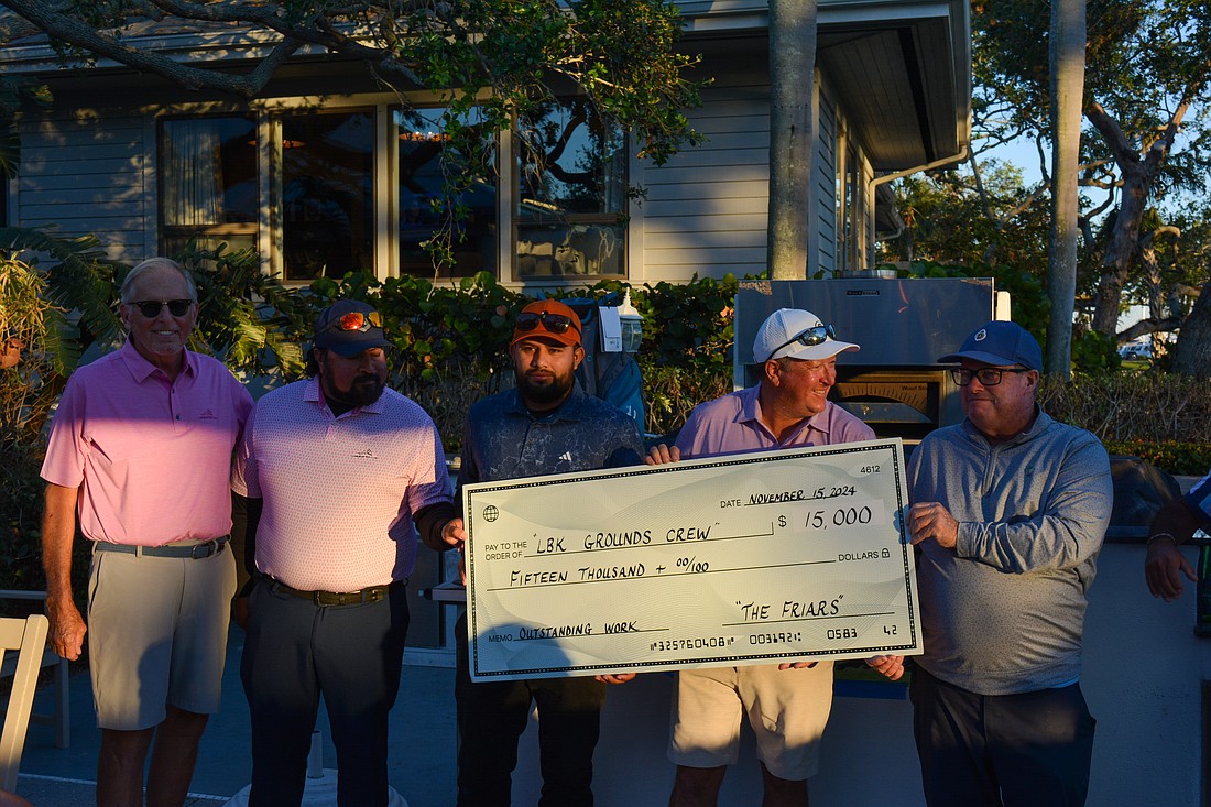 From left to right: Chuck Eldridge, Juan Sarmentoe, Freddy Montoya, Steve Gregg and John Reilly.