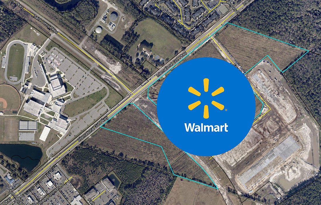 A Walmart Supercenter is proposed at 3405 International Golf Parkway in St. Augustine. It is across the street from Tocoi Creek High School and The Neighborhood Park at World Golf Village 2.2 miles southwest of retailers Buc-ee’s, Costco and Bass Pro Shops.