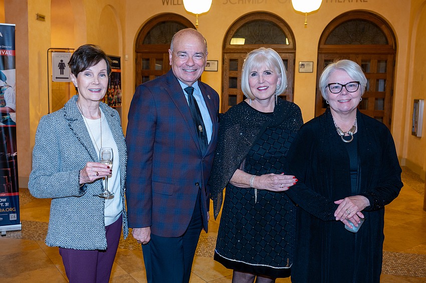 Carla Koeffler, General Director of Sarasota Opera Richard Russell, Katherine Benoit and Lynn Blackledge