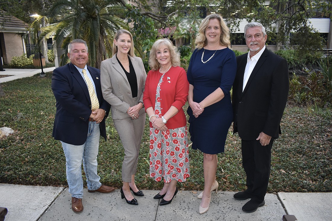 The current board makeup consists of Tim Enos, Bridget Ziegler, Robyn Marinelli, Liz Barker and Tom Edwards.