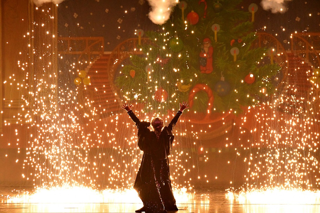 “A Christmas Nutcracker Tale” boasts sophisticated pyrotechnics that highlight magical moments.