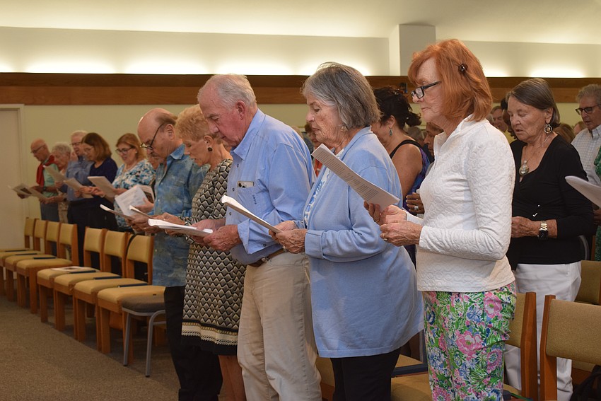 Members from the six houses of worship on Longboat Key and St. Armands Circle overflowed All Angels By the Sea Episcopal Church.
