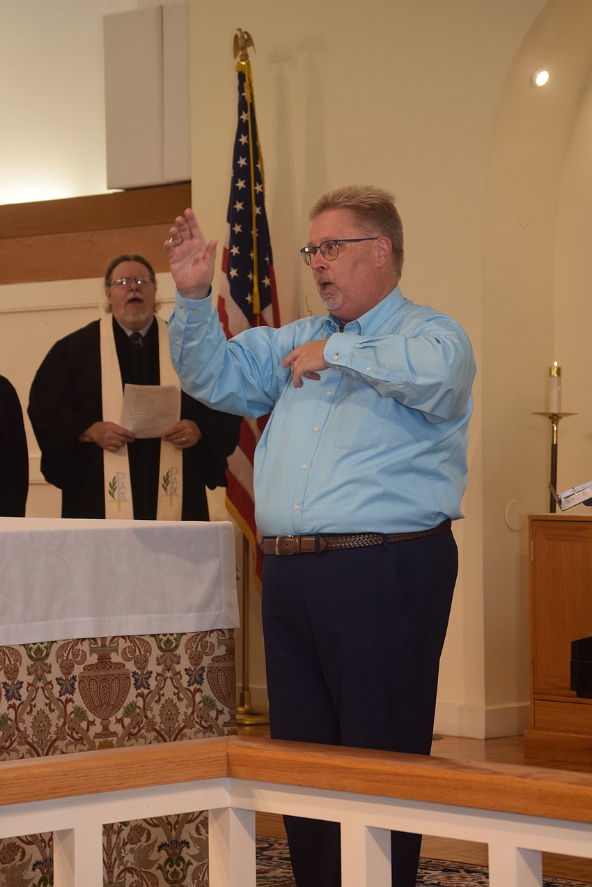 All Angels By the Sea Episcopal Church Music Director David Stasney led the 