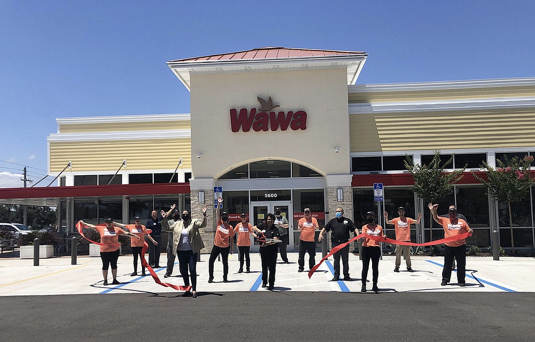 The June 2020 grand opening of Palm Coast's first Wawa, located at 600 State Road 100 E., at the corner of Bulldog Drive. Courtesy photo