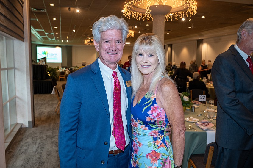 Pines President and CEO Mike Ward with Vickie Ward