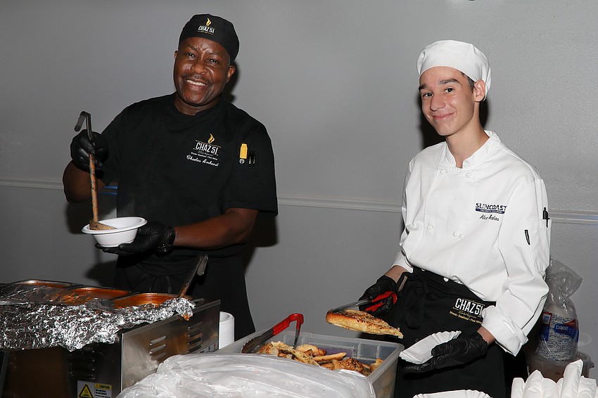 Charles Amherst and Chef Alex Salas from Chaz 51 are serving up some secret recipes for 240 guests.