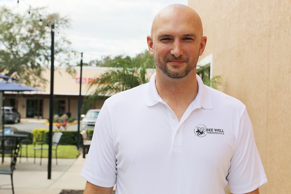 Andrew Bernett is a chemist by degree, and with the help of his wife, a local dermatologist, he was able to create a new medical fabric. Photo by Jarleene Almenas