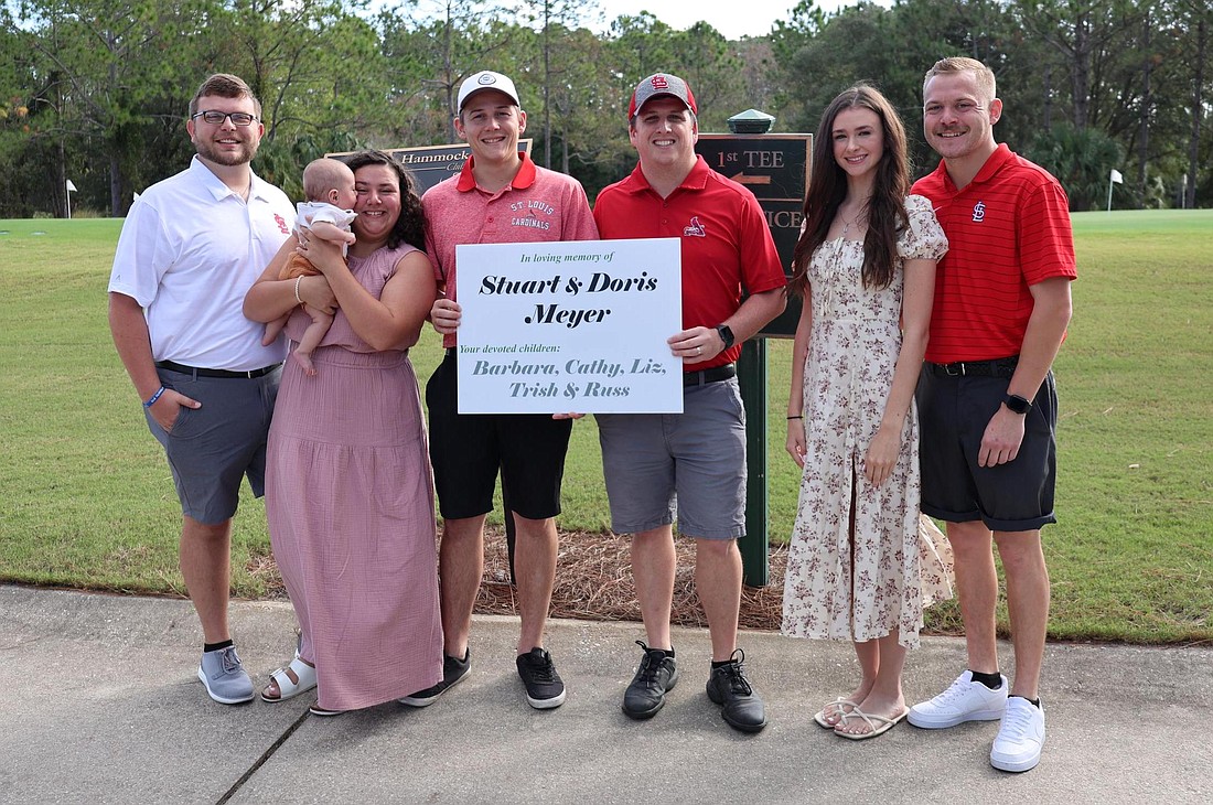 Stuart F. Meyer's family at the 21st annual Stuart F. Meyer Hospice House at golf tournament on Oct. 23. Courtesy photo