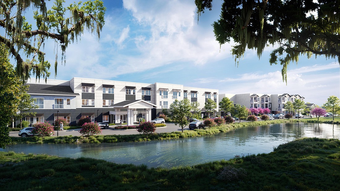 A rendering of The Gallery at South Tampa, a new senior living community