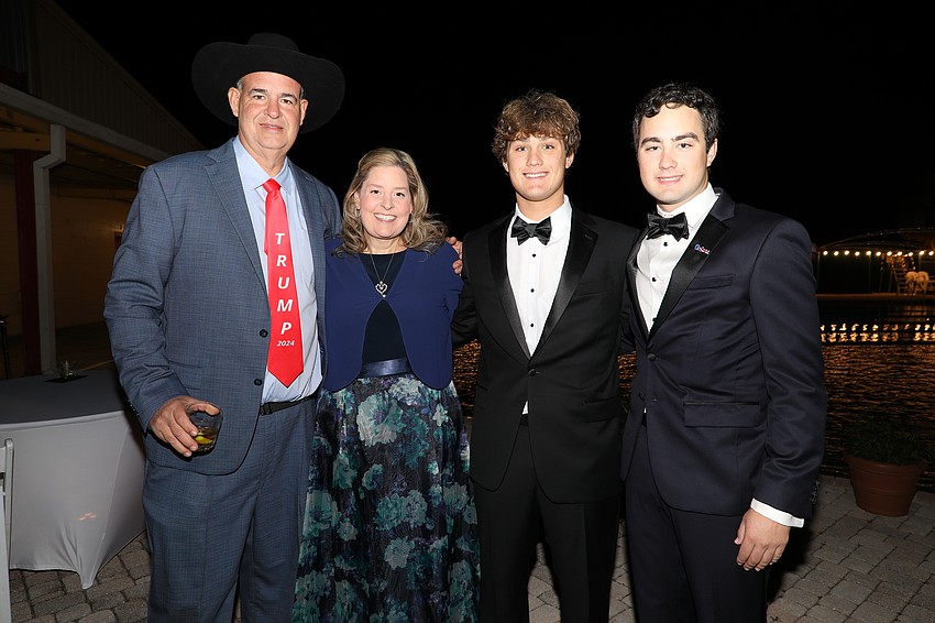 Christopher and Amy McCants with Chase and Brooks Caldwell