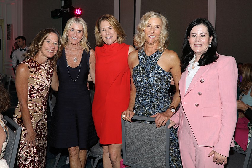 Jill Raker, Tracy Miller, Heather Raker, Cynthia Key and Melanie Padden Jeffrey are always smiling and planned this day for months.