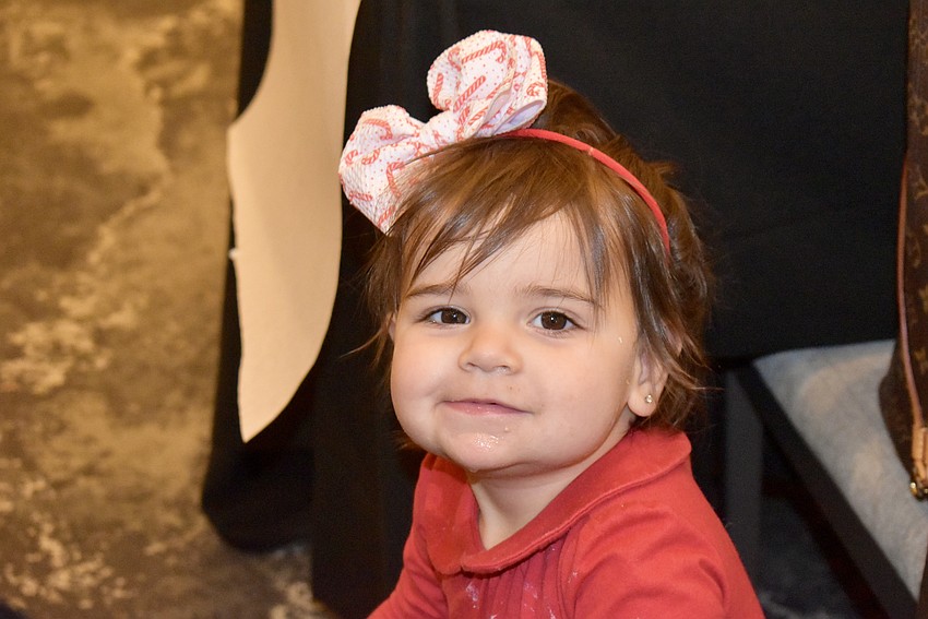 Jioia Ianetta, 1, is visiting her grandparents in Lakewood Ranch from Georgia.