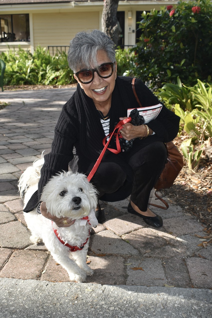 Gloria Acheson and her dog Sammy.