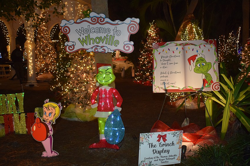 The Grinch Display at Christmas in the Garden.