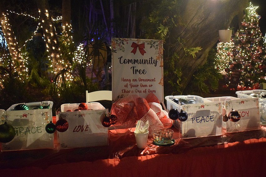 The Rev. Brock Patterson proposed the ides of a community tree to be a symbol of unity as the island recovers from the hurricanes.