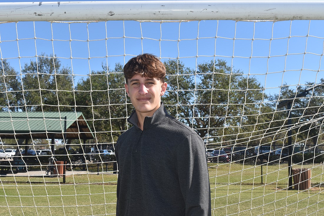 16-year-old Broden Beorlegui is a star forward on the Lakewood Ranch boys varsity soccer team.