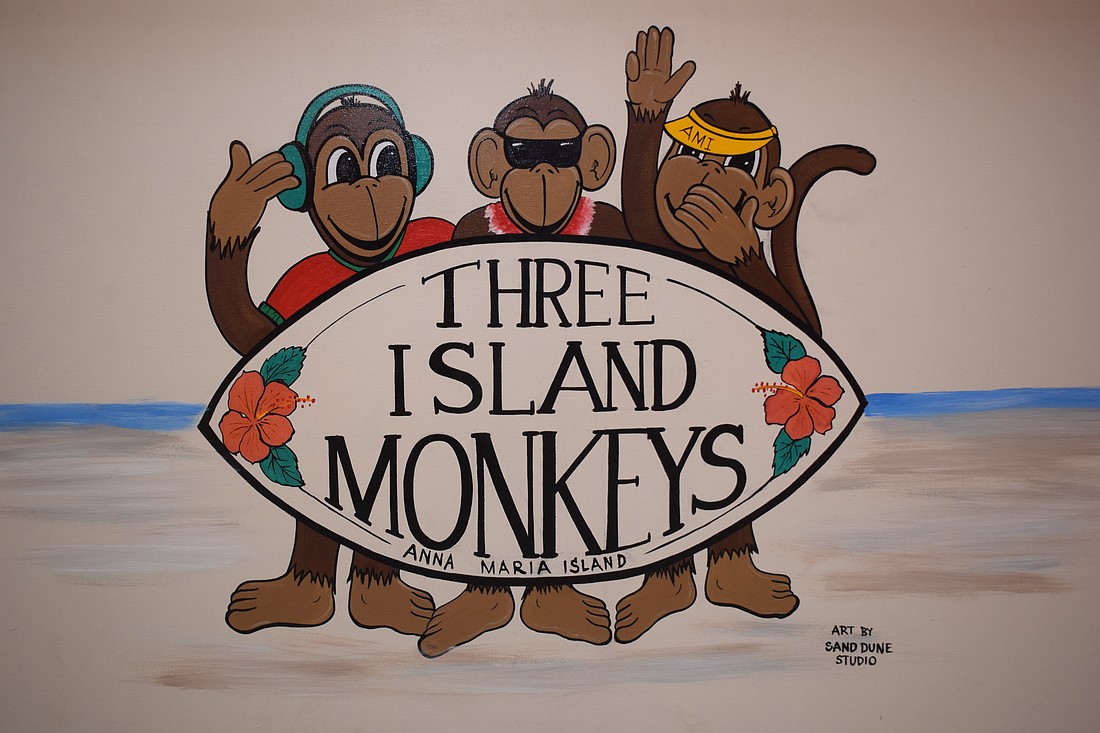 Kandi Kerekes's original logo for Three Island Monkeys.