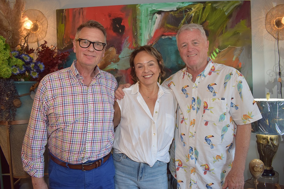 Jon Mongeau, Lita and John Brannan are the owners of Le Gardenia Bleu.