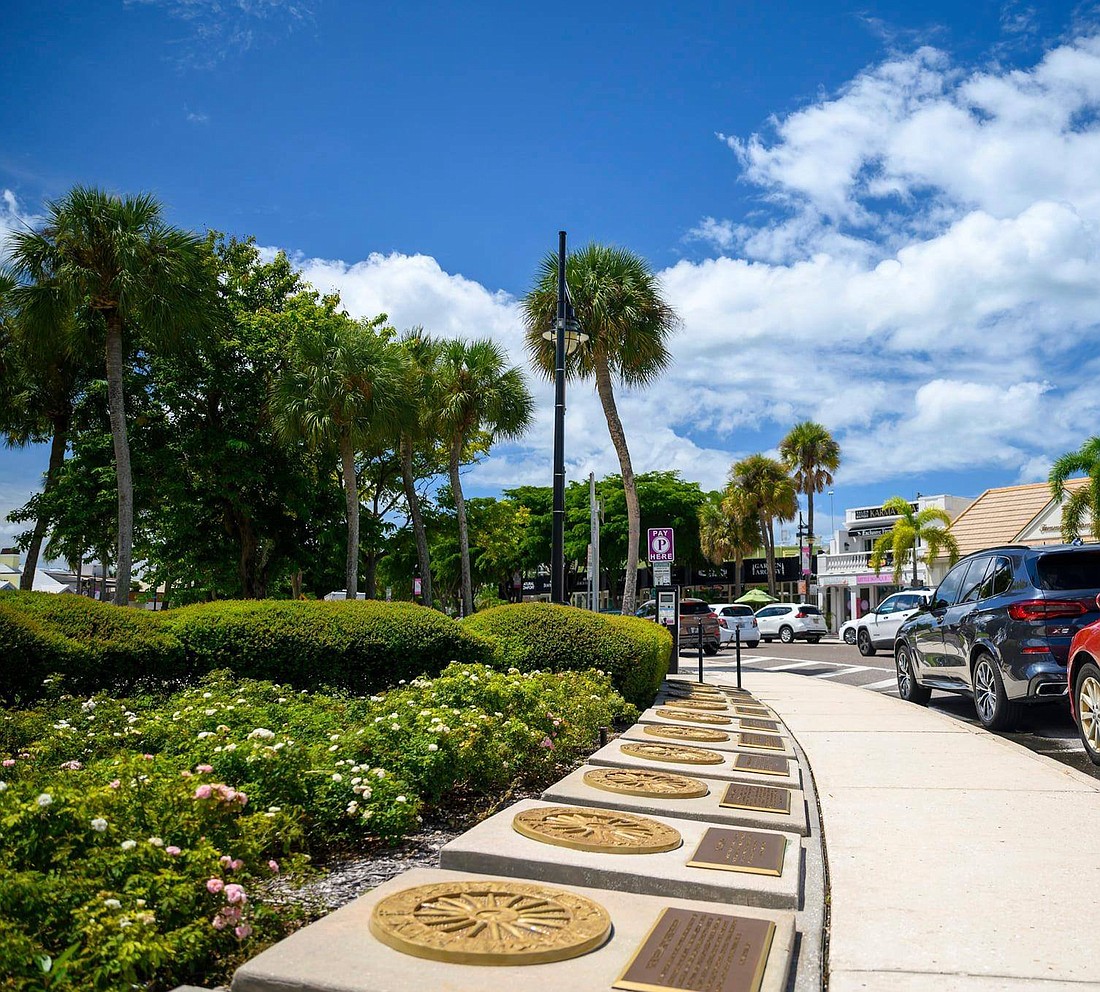 The Circus Ring of Fame at St. Armands Circle.