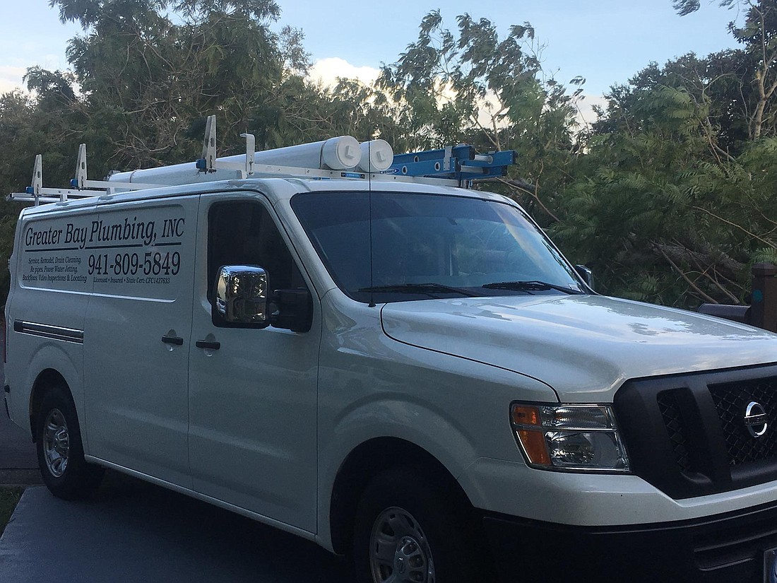 Greater Bay Plumbing is based at 911 Jakl Ave. off Palmer Boulevard in Sarasota.