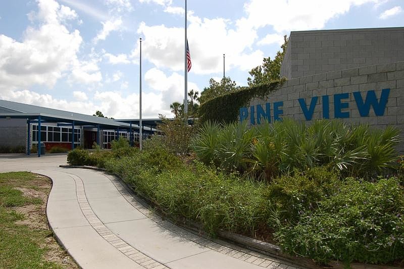 Pine View School was evacuated Tuesday morning after a bomb threat was reported.