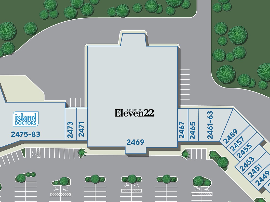 The Church of Eleven22 plans a worship center at 2435 U.S. 1. in Lewis Point Plaza.