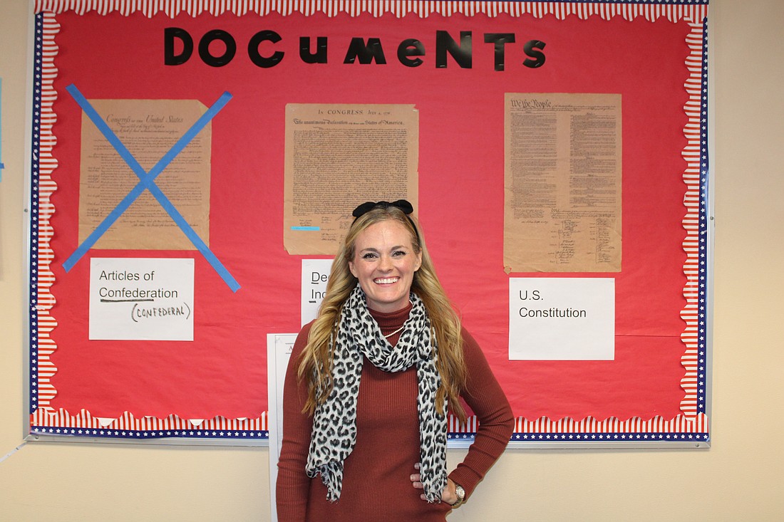 Indian Trails Middle School's Teacher of the Year Brandy Anderson. Photo by Alexis Miller