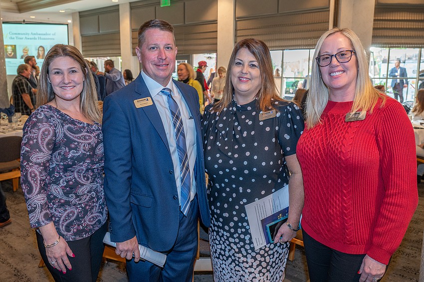 Sandy Franklin, Donn Githens, Goodwill Manasota CEO, Melissa Carman, Goodwill Manasota VP of Engagement, and Angela Gerholdt