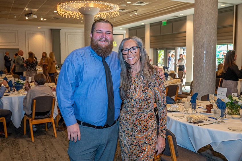 Todd Hughes and award recipient  Janine Lutz