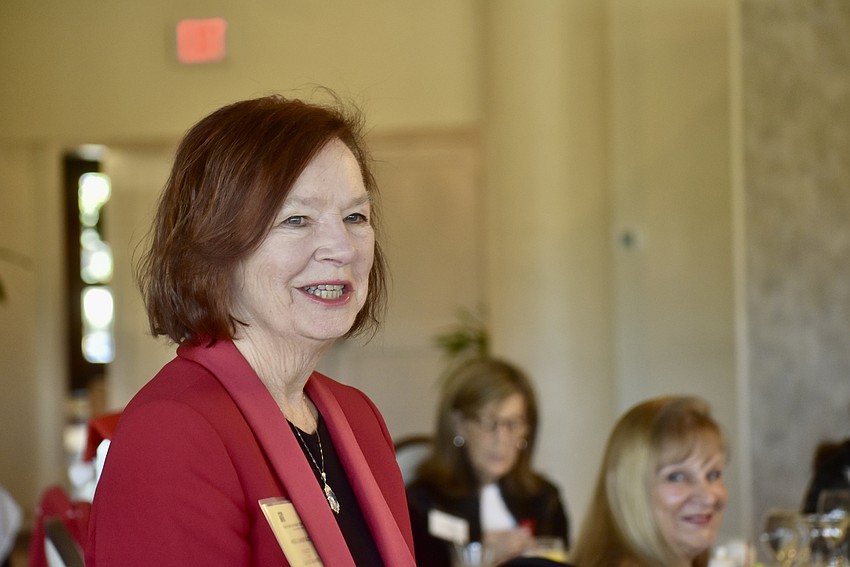 Meg Garofalo handles publicity for the club. She and club member Syble DiGirolamo celebrate their birthdays in December, so the club sang 