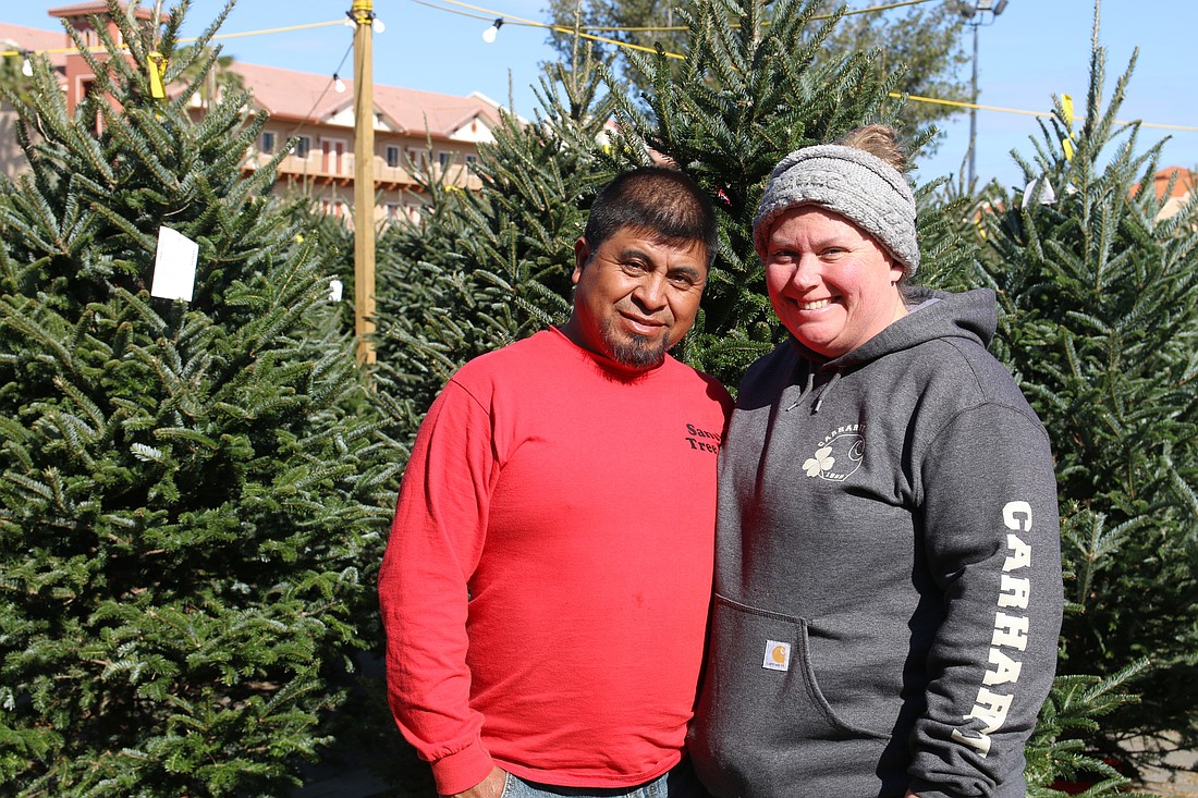 Esteban and Mary Sanchez own and operate Sanchez Tree Farms. Photo by Jarleene Almenas