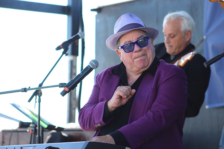 Mitch Woods tickles the keyboards during his set of the Lakewood Ranch Blues Festival.