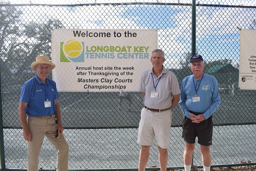 USTA representative Allan Thompson, Tournament Director Ron Watts and Tournament Chair Richard McGreth.