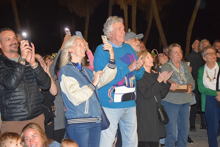 The 60-foot tree was lit at St. Armands Holiday Night of Lights on Dec. 6.