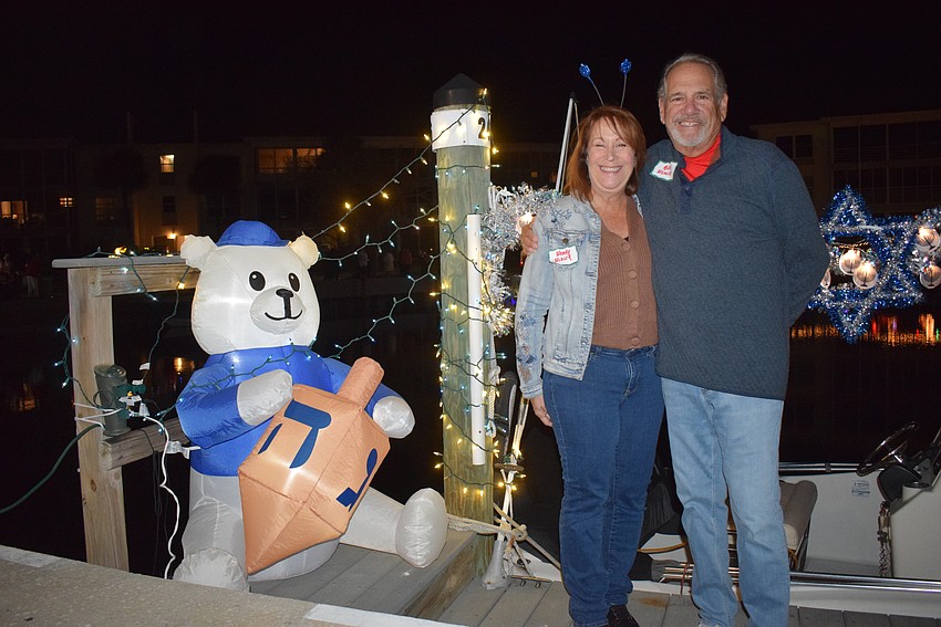 Wendy and Mitchell Winick did a Hanukkah themed dock.