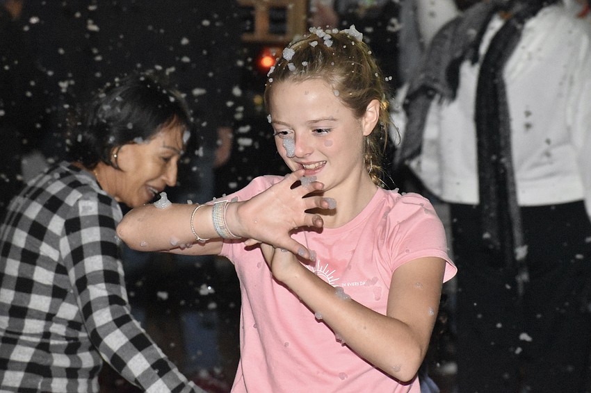 Jordan Gabbard, 10, enjoys the snow.