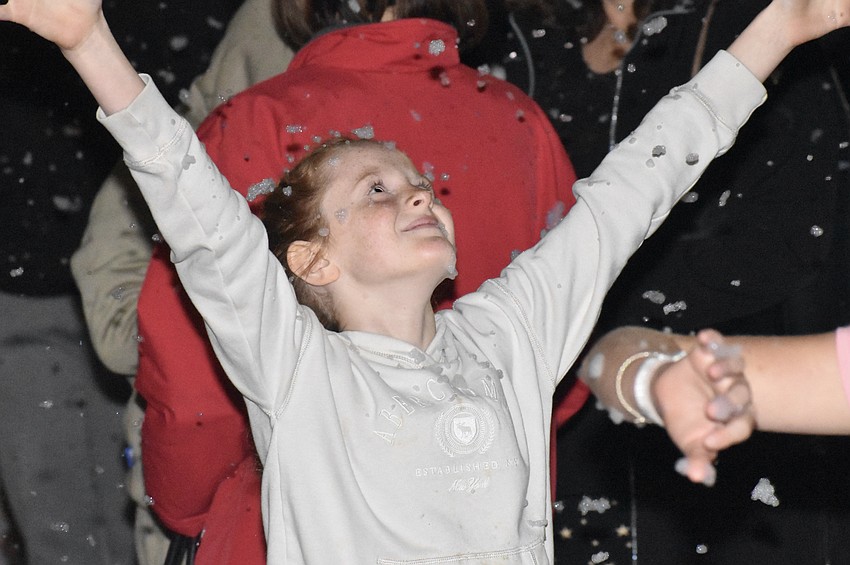 Reagan Gabbard, 8, enjoys the snow.