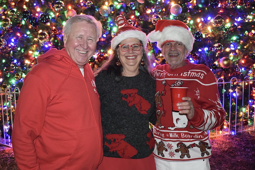Jerry and Diane Seay of Tampa come to Sarasota for Christmas every year to spend it with their friend of over 20 years, Bob Peterson.