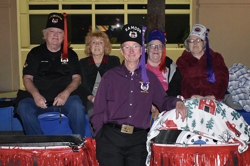 Samoor Grotto members Jon and Sandy Lewis, Monarch Tom Davie, Clara Rojas and Debbie Maust