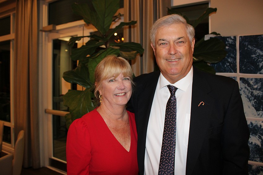 Fran and John Blaess attend the Rockin' Reindeer Ball. Fran says she loves seeing everyone all dressed up and John says it is the one time a year he wears a tie these days.