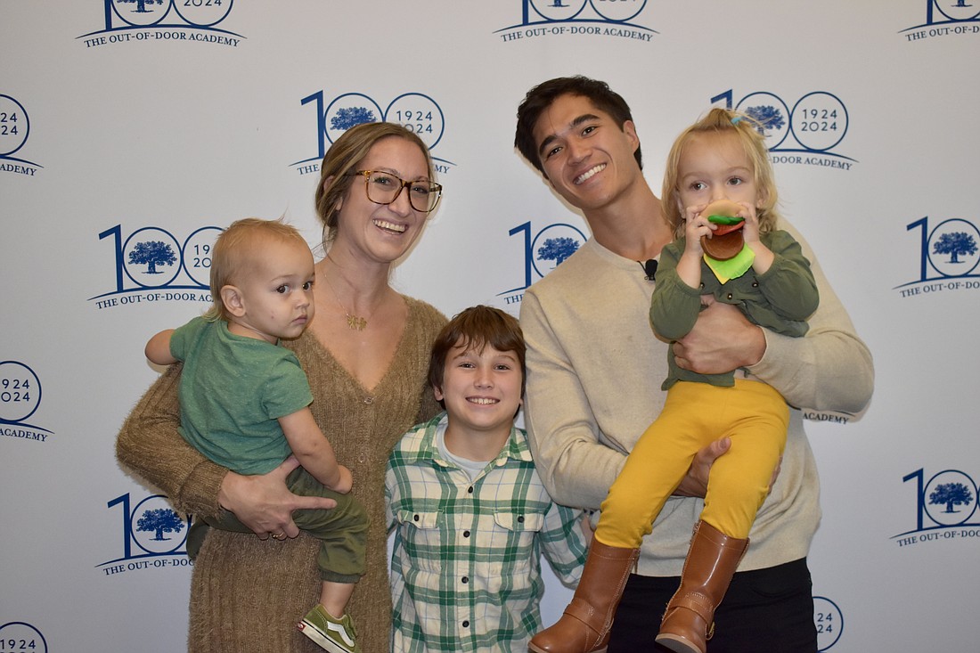 Owen Han is joined by his sister Olimpia Ruzbacki and her children Hawk, Haze and Cypress.