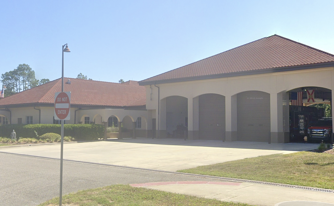 Palm Coast Fire Station 25 on Belle Terre Parkway. Image screenshot from Google Maps